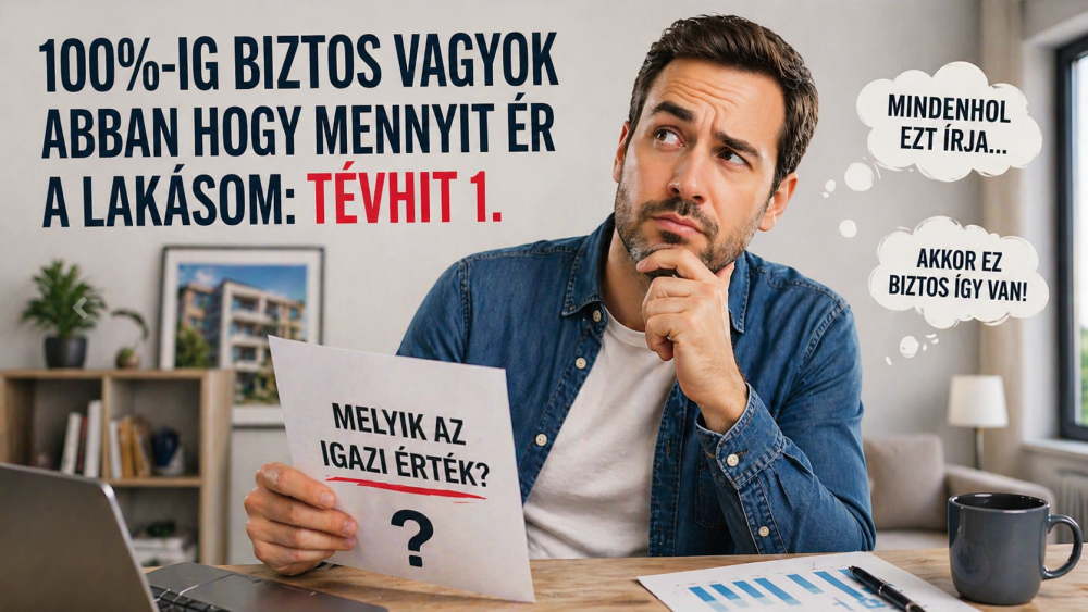 100%-ig biztos vagyok abban, hogy mennyit ér a lakásom - Tévhit 1.